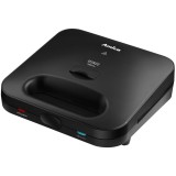 Sandwich-maker Amica SMK4011, 750 W, 3 tipuri de placi, Negru