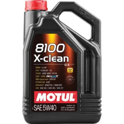 Ulei motor Motul 8100 X-Clean C3 05W40 5L 474805 9D3F2A / 12138200 / M8100XCS5W40/5 foto