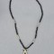 LANT VINTAGE TRIBAL TUAREG CU MARGELE DIN ONIX NEGRU SI AMULETA AGADEZ