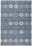 Cumpara ieftin Covor Premium Belgian Model Alaska P0212-904, Marime 120 x 170 cm, Albastru, Antialergic, Poliester Reciclat, Living, Dormitor, Sufragerie, Birou