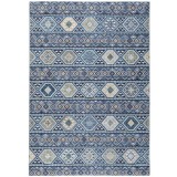 Covor Premium Belgian Model Alaska P0212-904, Marime 120 x 170 cm, Albastru, Antialergic, Poliester Reciclat, Living, Dormitor, Sufragerie, Birou