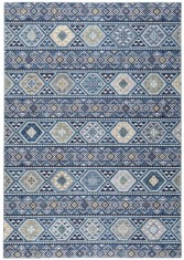 Covor Premium Belgian Model Alaska P0212-904, Marime 120 x 170 cm, Albastru, Antialergic, Poliester Reciclat, Living, Dormitor, Sufragerie, Birou foto