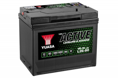 Baterie Yuasa 12V 80AH/560A Active Leisure &amp;amp; Marine (L+ Standard) 260x174x225 B9 (Ciclu profund/Dual Scop) foto