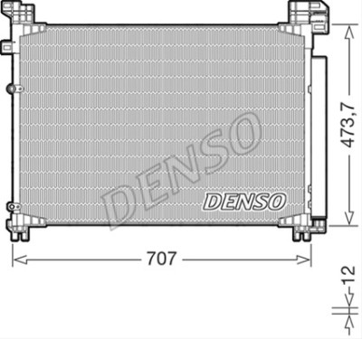 Condensator AC Lexus Rx (Al20), 2015-07.2019, Cv Automata, Motor 2,0 T Aluminiu/Aluminiu Brazat, 706x472(458)X12, Cu Uscator Si Filtru Integrat, Koyo foto