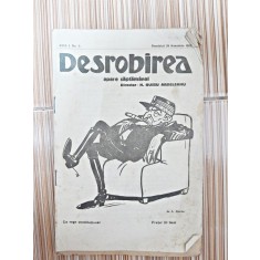 Revista Desrobirea, anul I, nr.3/1915, cu o caricatura a Regelui Ferdinand, realizata de A. Murnu