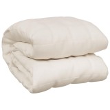 Cumpara ieftin Patura cu greutati, crem deschis, 155x220 cm, 11 kg, textil