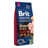 Brit Premium By Nature, Senior Large Breed, L-XL, Pui, hrană uscată c&acirc;ini senior, 15kg