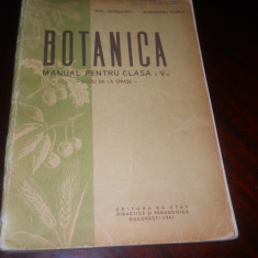 Botanica - manual cls. V a - scoli de la orase -E. Sanielevici, Al. Dabija,1961