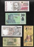 Set 5 bancnote de prin lume adunate (cele din imagini) #99, Europa