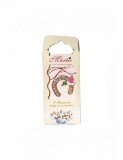 Martisor tip brosa cu model potcoava cu porumbel pentru 1 si 8 martie