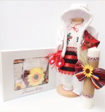 Set Traditional Botez - Costumas fetita Trusou Lumanare 5