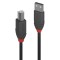 Cablu Lindy USB A-USB B Anthra 1m negru &quot;LY-36672&quot; (timbru verde 0.8 lei)
