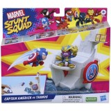 Set Hasbro Marvel: Echipa de cascadori, Mini set de joc Captain America vs Thanos