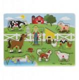 Puzzle cu sunete Old McDonald, Melissa &amp; Doug