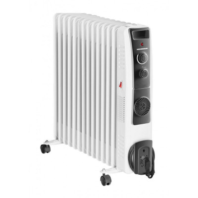 Calorifer cu ulei Heinner, 1000/1500/2500 W, 125 x 580 mm, indicator luminos, 13 elementi, Alb foto