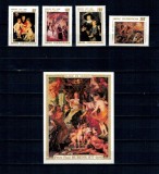 Centrafricaine Republic 1978 - Picturi Rubens, arta, serie si colita neuzata