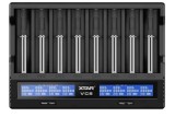Incarcator litiu 8x18650 universal USB C LCD VC8