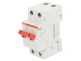 Separator-&icirc;ntrerupător Poli 2 pentru șină DIN 40A 415VAC