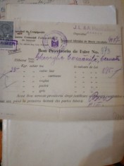 Bon provizoriu de iesire Hessheimer Brasov 1941, Comanita Gh, Cernatu timbru foto