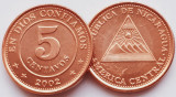 1601 Nicaragua 5 centavos 2002 km 97 UNC, America Centrala si de Sud