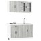Gossi set de dulapuri de bucatarie 4 piese &bdquo;kalmar&rdquo; lemn sonoma gri