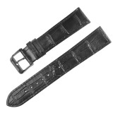 Curea piele naturala, compatibila Huawei Watch Fit 3, adaptor inclus, telescoape normale, Negru