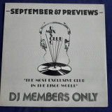 Various - September 87 previews _ vinyl,LP _ DMC, UK, 1987, VINIL, Dance