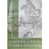Limba si stilul poeziei lui Vasile Alexandri - 1980 - Florin Popescu (G35)