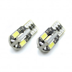 Set 2 becuri LED pentru iluminat interior/portbagaj Carguard, 3 W, 12 V, 240 lm, tip SMD, T10, Alb xenon foto