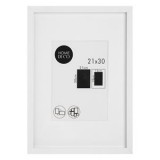 Tablou Decorativ cu Paspartu, Rama Alba din Lemn, 21x30cm, CMCLASS