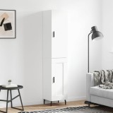 vidaXL Dulap &icirc;nalt, alb, 34,5x34x180 cm, lemn prelucrat