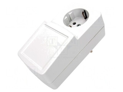Carcasă Alimentator ABS Gri 64x129x57 mm foto