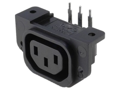 Conector Alimentare AC Soclu Mamă 10A foto