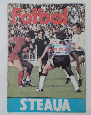 Revista Fotbal Steaua 1986 - Steaua Bucuresti In Finala Cupei Campionilor POSTER foto