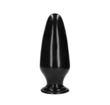 Dop Anal Mega X cu Ventuza, PVC, Negru, 32 cm