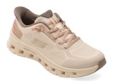 Cumpara ieftin Pantofi sport SKECHERS nude, GLIDE-STEP PRO, din material textil