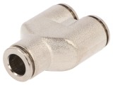 Teu mufabil NPQH - Presiune -0,95&divide;20bar, 8mm, Alamă Nichelată