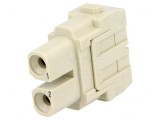 Conector HDC Mamă Han-Modular 2 PIN Terminal cu Șurub