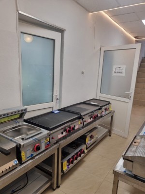Grătar Grill, alimentare gaz Super grill inox cu 2 zone separate de lucru foto