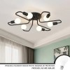 Lustra Alessandro DESIGN Modernist Hexa 6 Negru, 6xE27, Metal, Design Industrial, Living/Dormitor