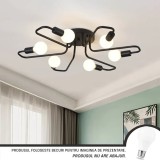 Lustra MODERNIST Hexa 6, 6x E27, Negru, Design Modern, Alessandro DESIGN