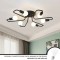 Lustra MODERNIST Hexa 6, 6x E27, Negru, Design Modern