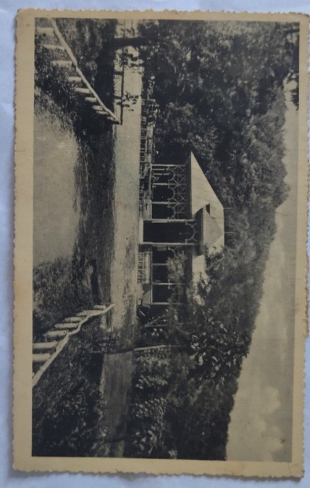 CARTE POSTALA INTERBELICA VULCANA-BAI PARCUL.1935.