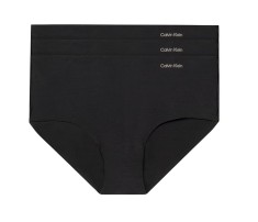 Set 3 chiloti pentru femei Calvin Klein Hipsters 000QD3559E, negru, M - OUTLET