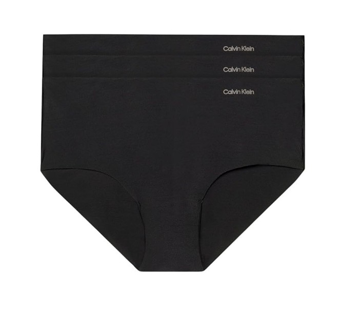 Set 3 chiloti pentru femei Calvin Klein Hipsters 000QD3559E, negru, M - OUTLET