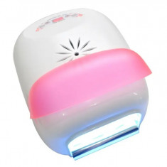Lampă digitală UV cu 4 becuri/uscător - roz neon - 36W