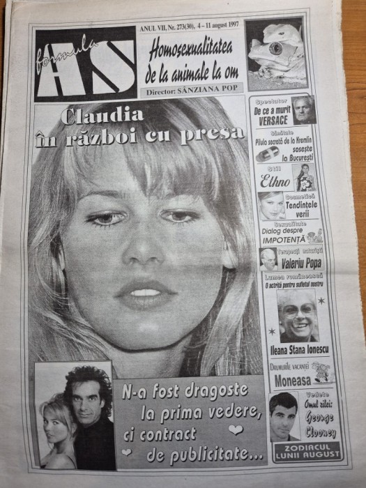 ziarul formula as 4 - 11 august 1997 - ileana stana ionescu , gianni versace