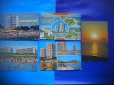 HOPCT LOT NR 832 SATURN -LITORAL-CT-5 CARTI POSTALE-RSR-CIRCULATE, Circulata, Printata, Constanta