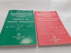 ANALIZA MATEMATICA/ELEMENTE DE ALGEBRA LINIARA SI GEOMETRIE ANALITICA XI A GANGA foto