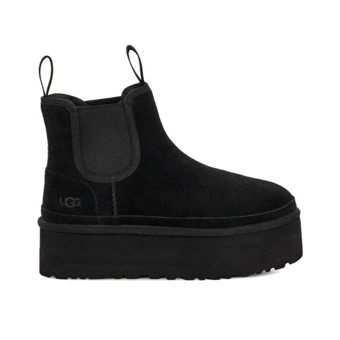 Ghete Dama, UGG, Neumel Platform Chelsea 1134526-BLK - 40